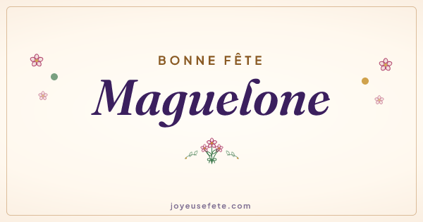 Image « Bonne fête Maguelone » au format large