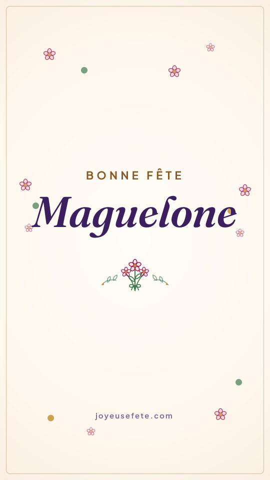 Image « Bonne fête Maguelone » au format story