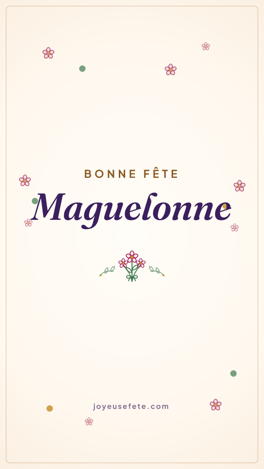 Image « Bonne fête Maguelonne » au format story
