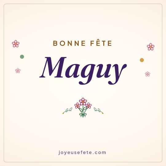 Image carrée « Bonne fête Maguy » pour WhatsApp
