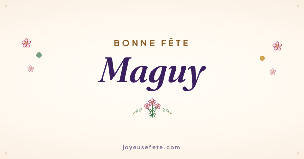Image « Bonne fête Maguy » au format large