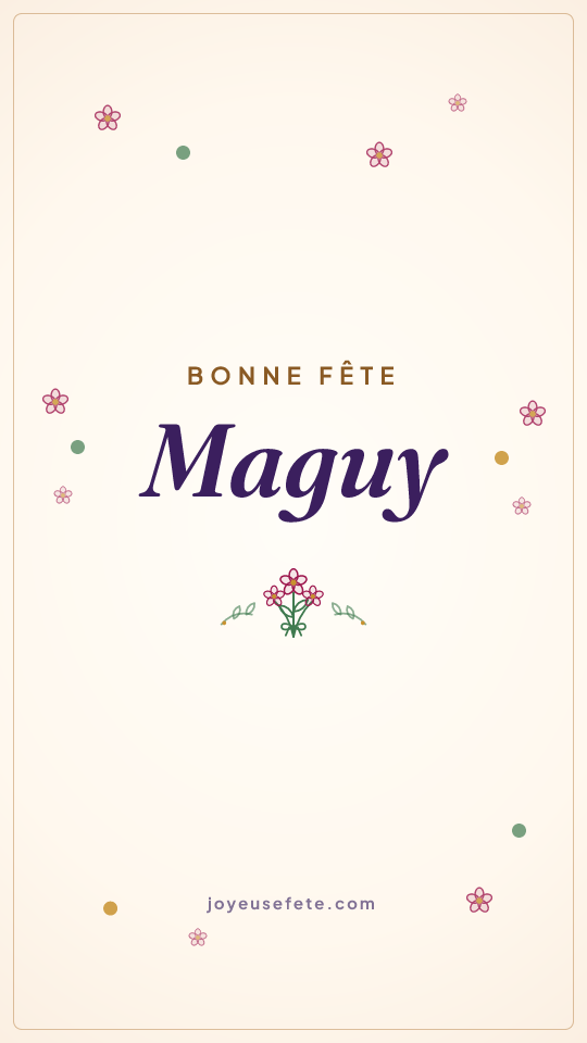 Image « Bonne fête Maguy » au format story