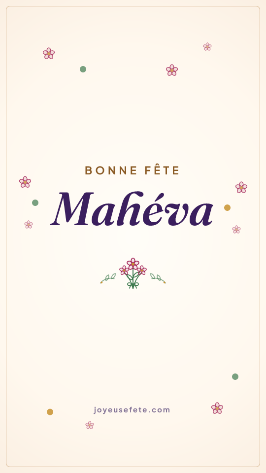 Image « Bonne fête Mahéva » au format story