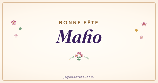 Image « Bonne fête Maho » au format large