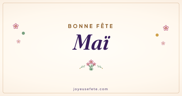 Image « Bonne fête Maï » au format large