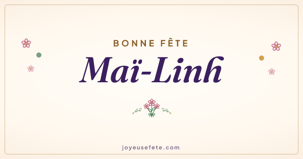 Image « Bonne fête Maï-Linh » au format large
