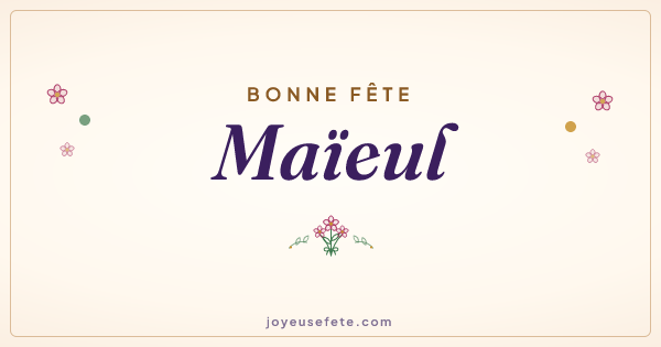 Image « Bonne fête Maïeul » au format large