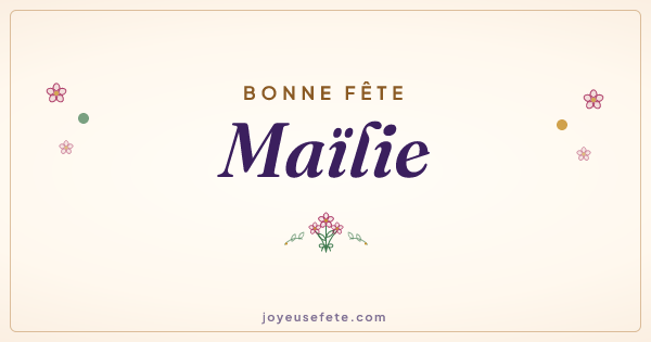 Image « Bonne fête Maïlie » au format large