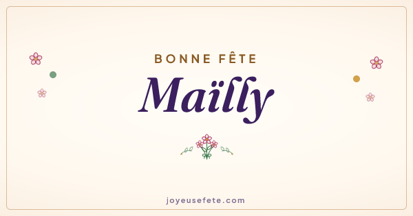 Image « Bonne fête Maïlly » au format large