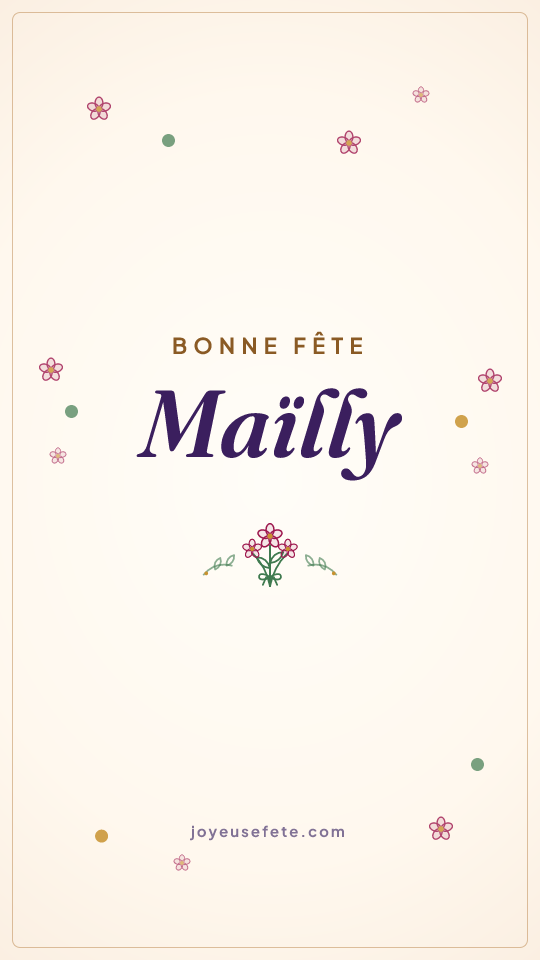 Image « Bonne fête Maïlly » au format story