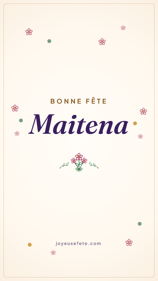 Image « Bonne fête Maitena » au format story