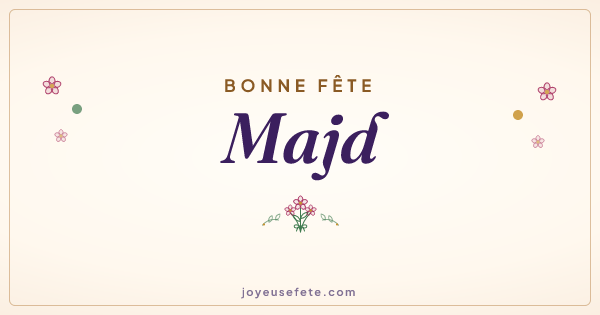 Image « Bonne fête Majd » au format large