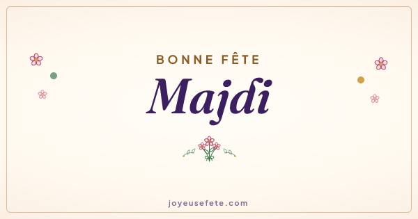 Image « Bonne fête Majdi » au format large