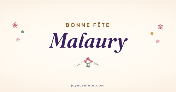 Image « Bonne fête Malaury » au format large