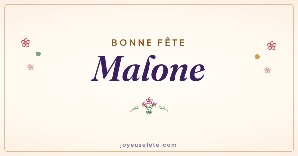 Image « Bonne fête Malone » au format large