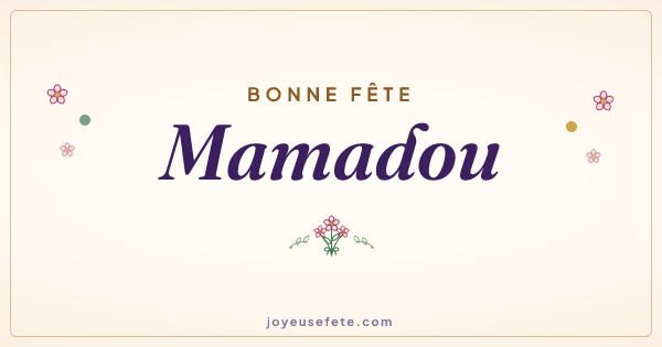 Image « Bonne fête Mamadou » au format large