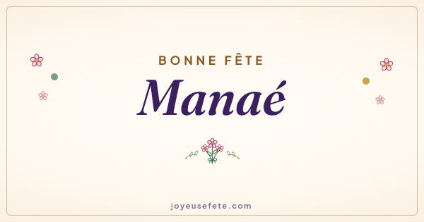 Image « Bonne fête Manaé » au format large