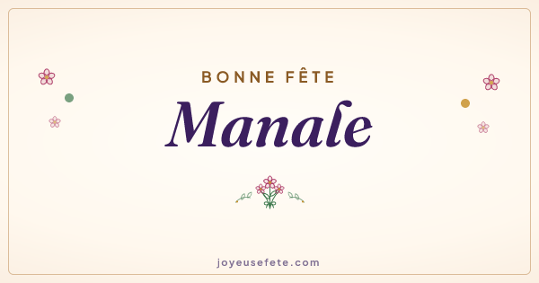 Image « Bonne fête Manale » au format large