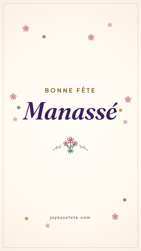 Image « Bonne fête Manassé » au format story