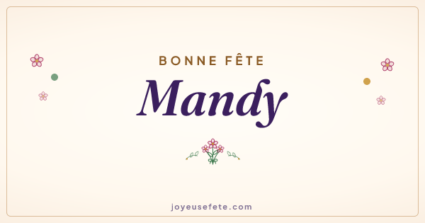 Image « Bonne fête Mandy » au format large