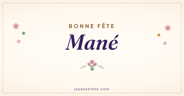 Image « Bonne fête Mané » au format large