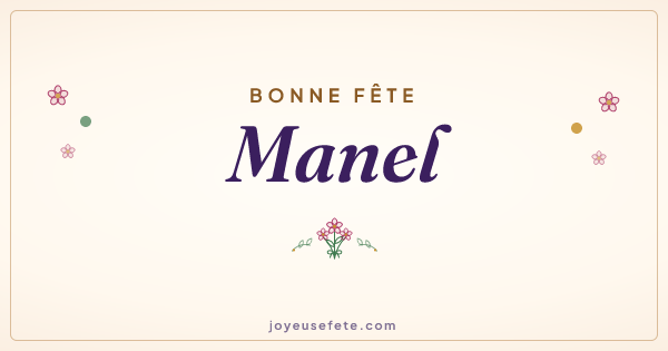 Image « Bonne fête Manel » au format large