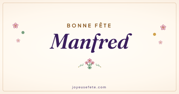 Image « Bonne fête Manfred » au format large