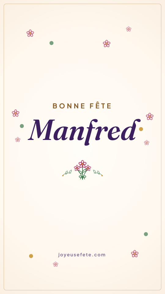 Image « Bonne fête Manfred » au format story