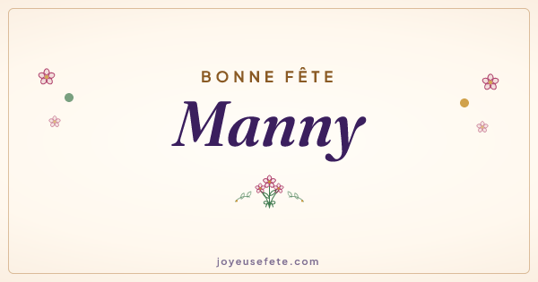 Image « Bonne fête Manny » au format large