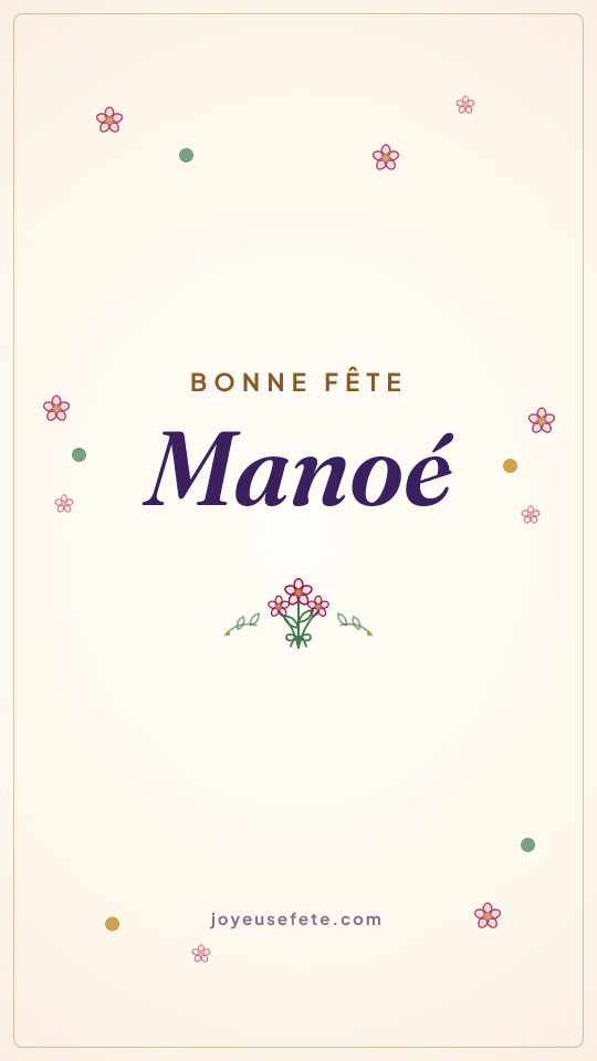 Image « Bonne fête Manoé » au format story