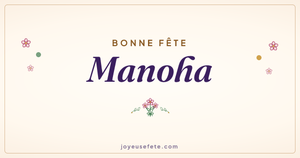 Image « Bonne fête Manoha » au format large
