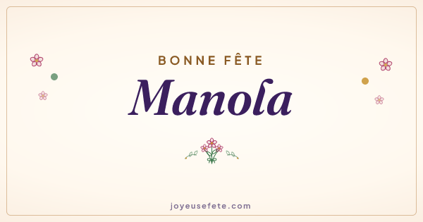 Image « Bonne fête Manola » au format large