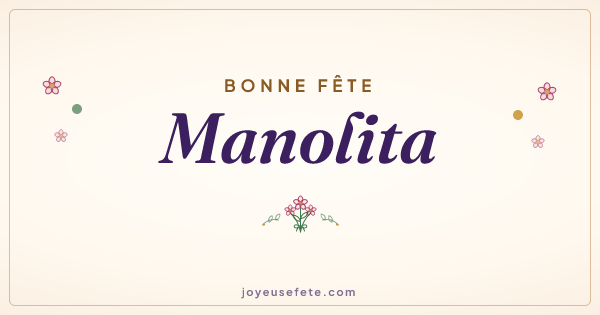 Image « Bonne fête Manolita » au format large