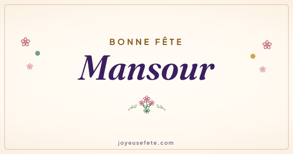 Image « Bonne fête Mansour » au format large