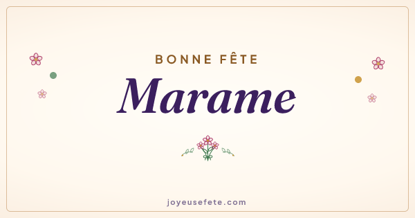 Image « Bonne fête Marame » au format large