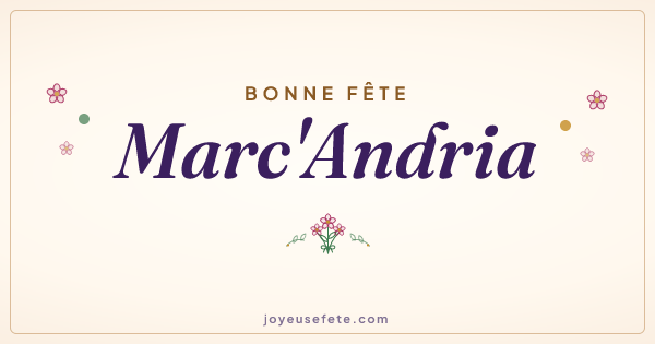 Image « Bonne fête Marc'Andria » au format large