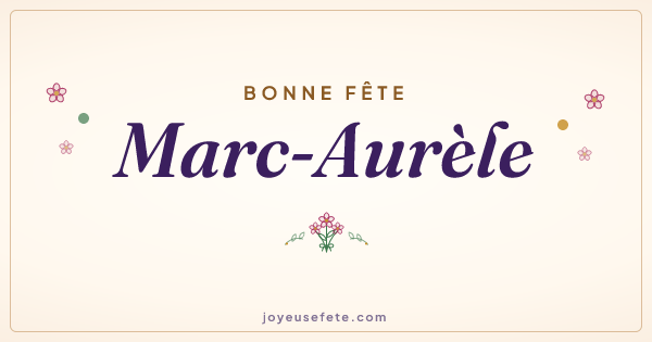 Image « Bonne fête Marc-Aurèle » au format large