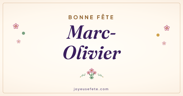 Image « Bonne fête Marc-Olivier » au format large