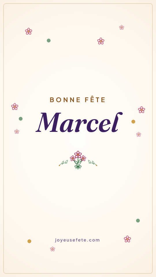 Image « Bonne fête Marcel » au format story