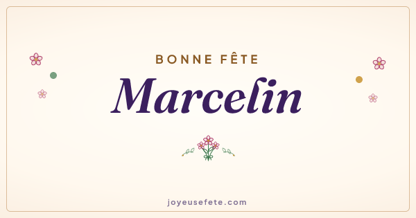Image « Bonne fête Marcelin » au format large