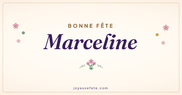 Image « Bonne fête Marceline » au format large