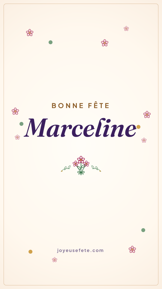 Image « Bonne fête Marceline » au format story