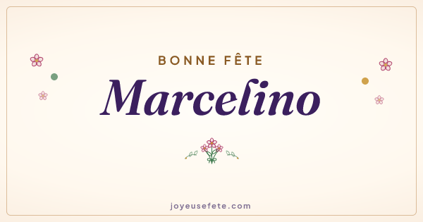 Image « Bonne fête Marcelino » au format large
