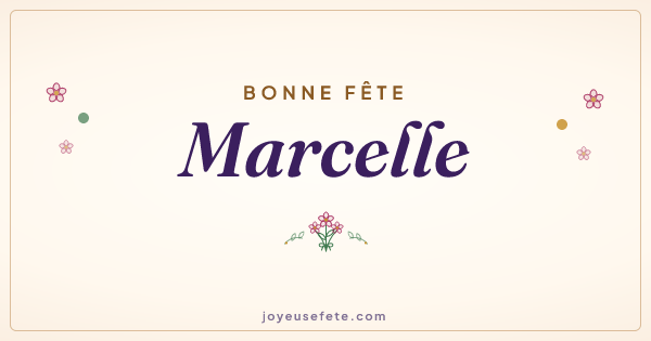 Image « Bonne fête Marcelle » au format large
