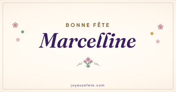 Image « Bonne fête Marcelline » au format large