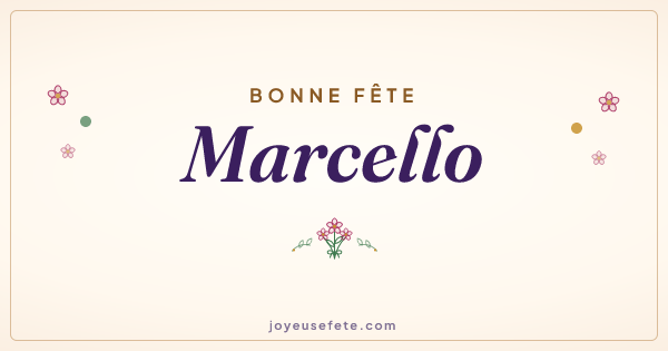 Image « Bonne fête Marcello » au format large