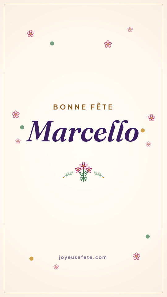 Image « Bonne fête Marcello » au format story