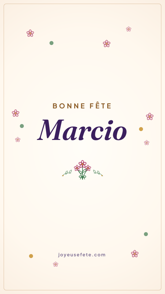 Image « Bonne fête Marcio » au format story