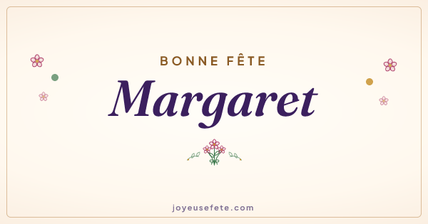 Image « Bonne fête Margaret » au format large