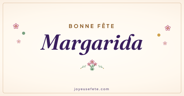 Image « Bonne fête Margarida » au format large